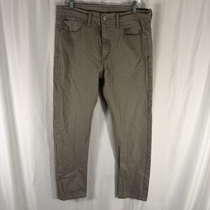 Levi's 510 Skinny Jeans Men's 34x30 Tan Khaki Denim Flat Front Pockets